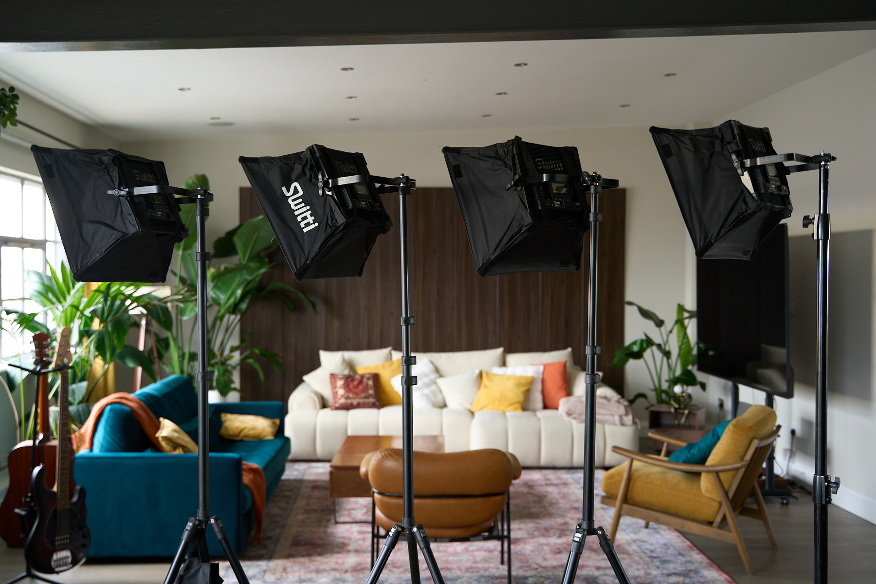 RGB LED panel kit available on site at The Designer's Penthouse for workshops, events, and branded content