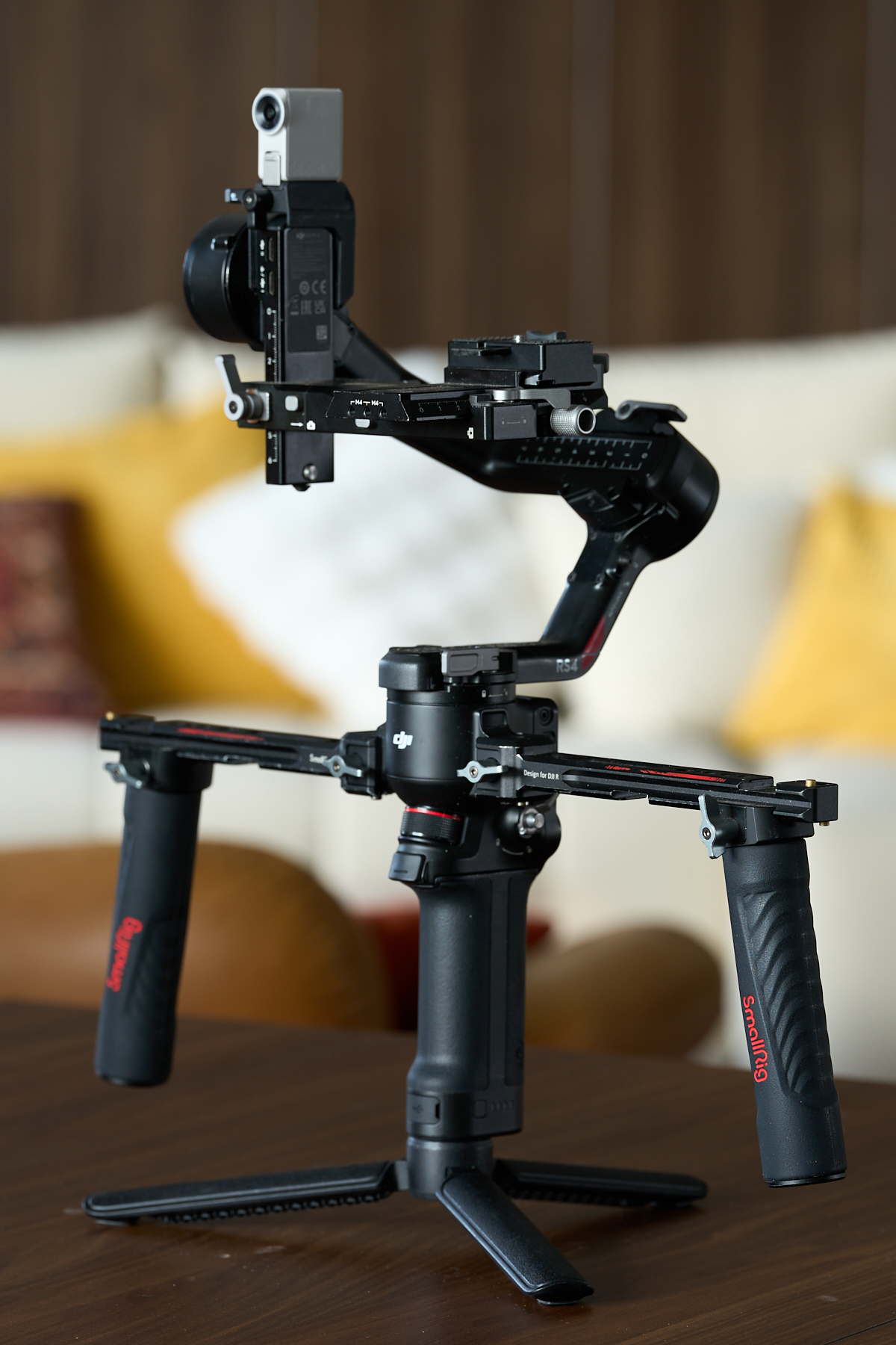 Ronin RS4 gimbal with dual handle available for moving-camera shoots at The Designer's Penthouse