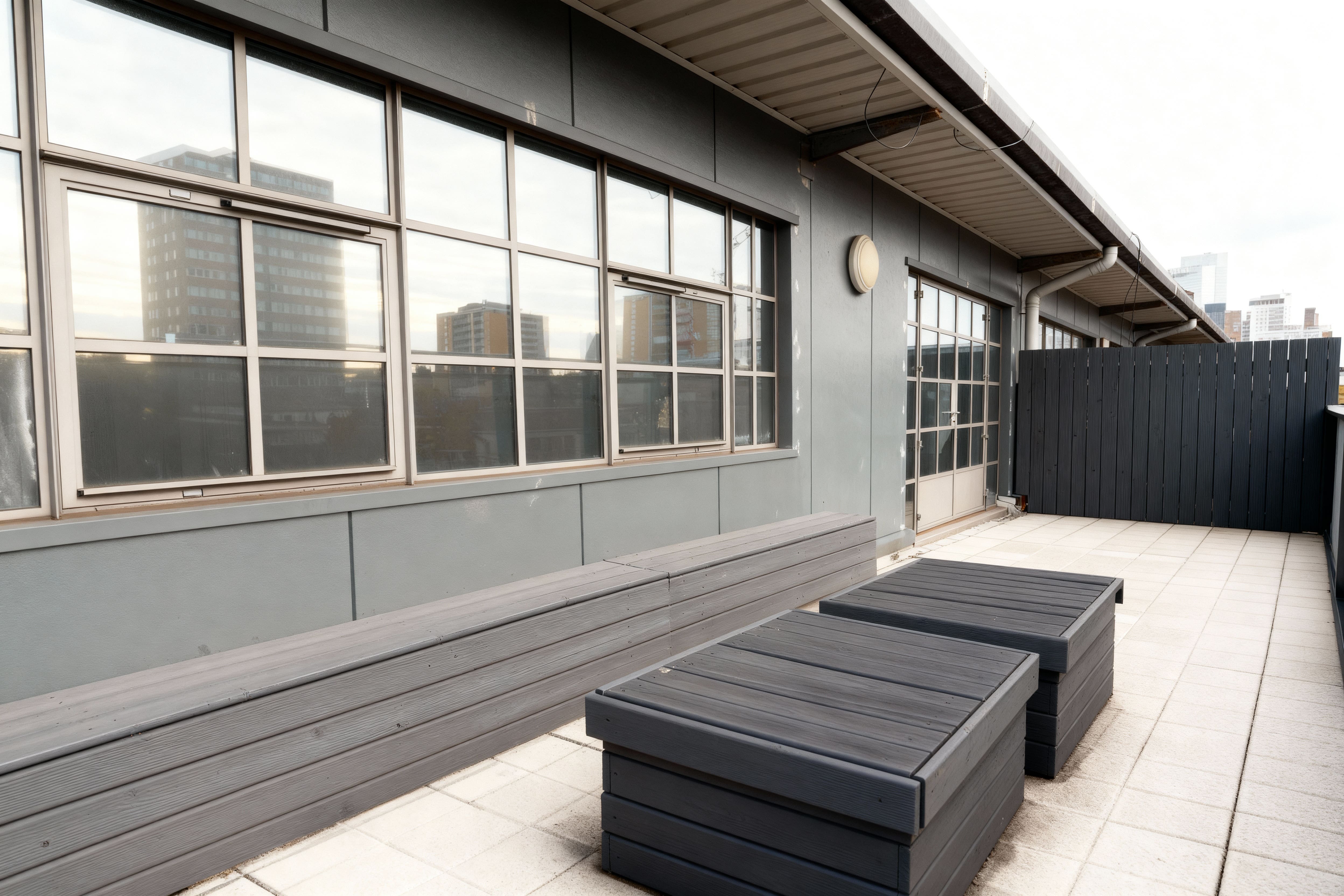 Private terrace with London skyline at The Designer's Penthouse